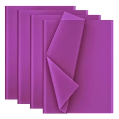 Imagen de Creavvee Decoupage Papel de seda 50 x 70 cm, Blanco, 28 Hojas, Morado