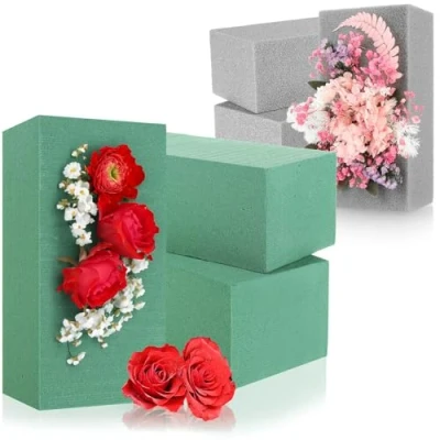 Imagen de com four® 6X Esponja Absorbente para arreglos Florales Espuma Floral Flores Frescas y secas