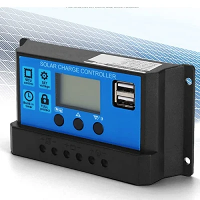 Imagen de Controlador de carga solar, 60A/50A/40A/30A/20A/10A 12V 24V solar automático PWM(30A)