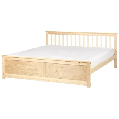 Imagen de Beliani cama madera de pino olendon 189x206