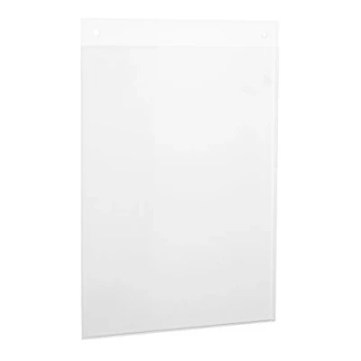 Imagen de VITAdisplays soporte para póster DIN A5, como publicidad en formato vertical con agujeros de plexiglás original señal información transparente