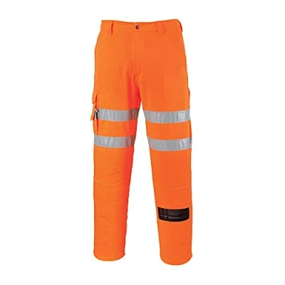 Imagen de Portwest Pantalón Combat Para Ferrocarriles., Tamaño: XXL, Color: Naranja, RT46ORRXXL