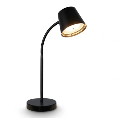 Imagen de Briloner lámpara de sobremesa LED inalámbrica táctil, orientable, giratoria, mesilla noche, lectura, escritorio, mesa, 38,5cm, negro