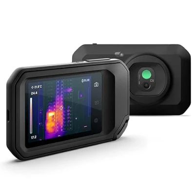 Imagen de FLIR C5 Compact Thermal Imaging Camera with Wifi: High Resolution Infrared Imager for Inspection, Electrical/Mechanical, Building, and HVAC Applications