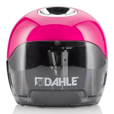 Imagen de Dahle máquina afilada eléctrica 250, dos cuchillos opuestos, alimentado por batería, magenta, 00250 16892