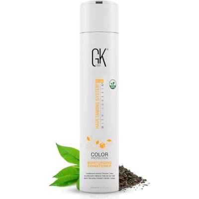 Imagen de GK Hair Global Keratin Moisturizing Conditioner (300ml / 10.8 Fl Oz) para Cabello Seco, Dañado, Teñido, Encrespado, Libre de Sulfatos Orgánicos y Parabenos, la limpieza hebras normales