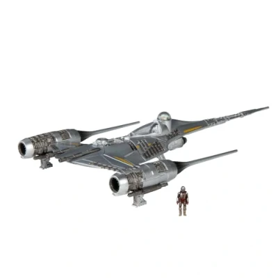 Imagen de Star Wars Micro Galaxy Squadron The Mandalorian&#039;s N 1 Starfighter Vehículo de Clase 13 cm con Accesorio microfigura 3