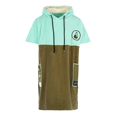 Imagen de WAVE HAWAII poncho Agueda de surf 95% algodón para estaturas 160 190 cm, ayuda cambiar el vestuario natación, playa, surf, ducha mujer, hombre y adulto