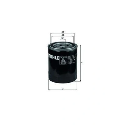 Imagen de MAHLE ORIGINAL OC 331/1 Filtro de aceite con válvula bloqueo retorno enroscable SUZUKI: Grand Vitara 2 SUV, 1 SUV