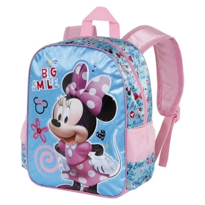 Imagen de Disney Minnie Mouse Big Smile Mochila Basic, Azul, 31 x 39 cm, Capacidad 18.2 L