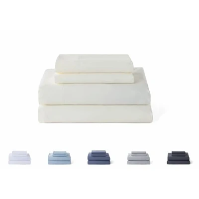 Imagen de Todocama Juego de Sábanas 4 Piezas 5003 Sábana Bajera Ajustable Encimera Dos Fundas Almohada 50x80cm. (Cama 200x190/200 cm, Beige)