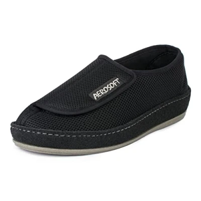Imagen de Aerosoft Zapato bajo 6072 4P Mujer Hombre Zapatilla Antideslizante Transpirables (Negro, 38)