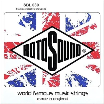 Imagen de cuerdas Rotosound para bajo eléctrico STAINLESS sueltas SWING 66 .080 &quot;c/2,03mm entorchadas SBL080