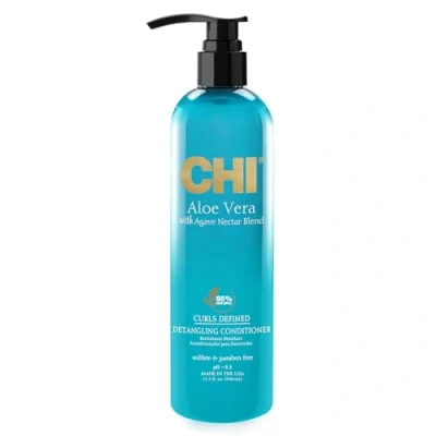 Imagen de Farouk Chi Aloe Vera Curls Defined Acondicionador Desenredante 340ML, Único, 340 ml (Paquete de 1)