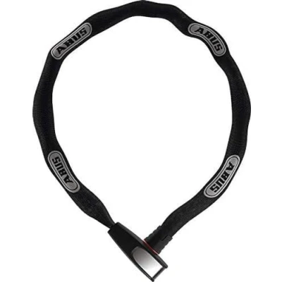 Imagen de ABUS Antirrobo de cadena Steel O Chain 8807K flexible acero endurecido para bicicletas Nivel seguridad 8 110 cm Negro