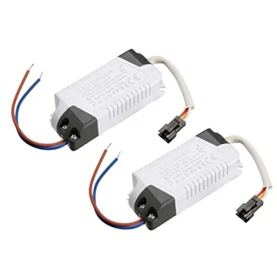 Imagen de LED Driver 8 12W Corriente constante 300mA Alta potencia AC 85 265V Salida 24 46V Alimentación externa Plafón Rectificar Transformador 2pcs