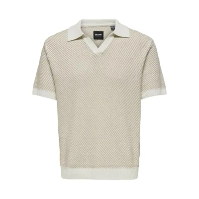 Imagen de Only &amp; Sons Onsadrian LIFE Resort Polo, Hombre, Talla: Large, Silver lining