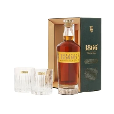 Imagen de 1866 Brandy DO Jerez Solera Gran Reserva, 700 ml con Dos Vasos de Regalo