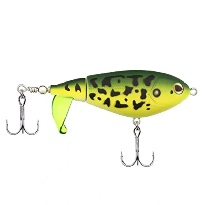 Imagen de Berkley Choppo Topwater Señuelo de Pesca Cebo hélice fácil Usar para lubinas y Peces Depredadores, CREA la máxima perturbación Ruido en Superficie 7.5cm / MF Frog