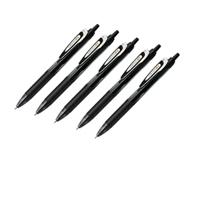Imagen de Zebra Sarasa Bolígrafo de tinta gel seco negro (JJ31 BK), 0,5 mm grosor, 5 bolígrafos por paquete (importado Japón)