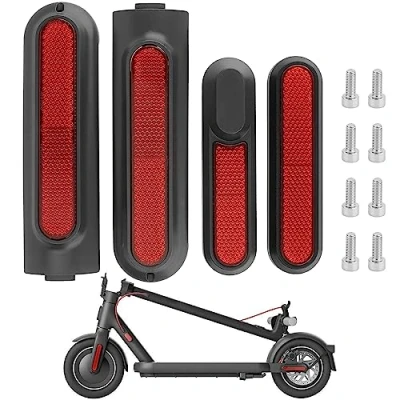 Imagen de Yungeln Cubierta Reflectante Lateral con Tornillos para Xiaomi 4Pro Essential Lite Scooter eléctrico,Xiaomi Mi4 Reemplazo De Rueda Trasera Y Delantera
