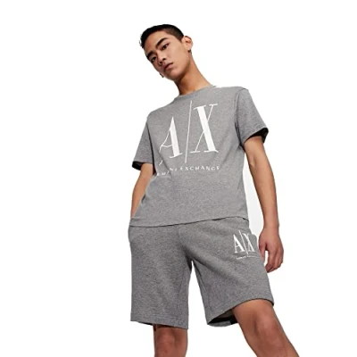 Imagen de Armani Exchange Icon T Camiseta para Hombre, Gris (Bc09 Grey 3930), M
