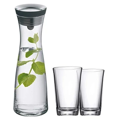 Imagen de WMF Set de 3 piezas, botella para agua 1,0l y 2 vasos 0,25l, colección Basic