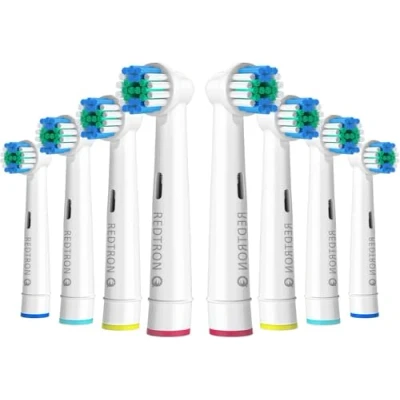 Imagen de REDTRON Recambios para cepillo de dientes Eléctrico compatible con Oral B (8 unidades), Cabezal Precision Clean Pro1000 Pro3000 Pro5000 Pro7000 y más