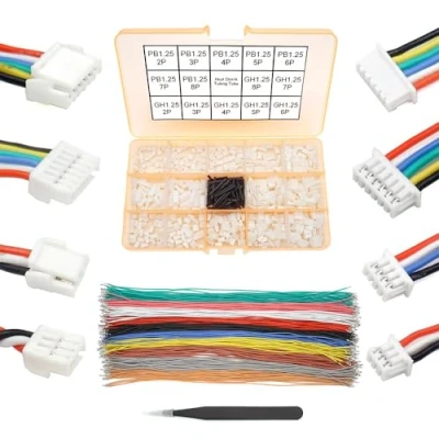 Imagen de Kit cables y conectores precrimpados de GH1.25 a PB1.25 compatible con JST GH 1.25 mm Molex PicoBlade para Pixhawk Cube 6C 6X Pixhawk4