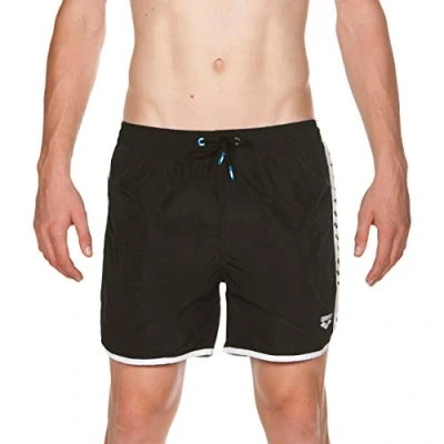 Imagen de Arena Team Stripe Boxer Beach Short, Hombre, Black White Black, XXL