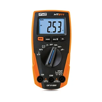 Imagen de HT Instruments HT211 Multímetro digital compacto con función de medición temperatura