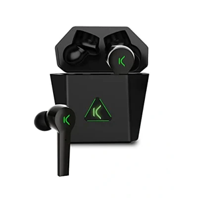 Imagen de KSIX Saga Auriculares Inalámbricos Gaming, Cascos sin Cable con Micrófono para Videojuegos, Deporte, Pc, Televisión y Móvil Música, Llamadas