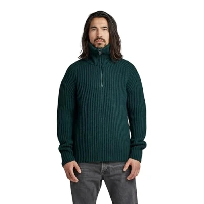 Imagen de G STAR RAW Chunky Skipper Knitted Pullover, Tejidos para Hombre, Verde (laub D22530 D170 4287), S