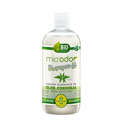 Imagen de BACTEMIA MICRODOR CHAMPU 500ml eliminador de Olor Corporal para Perros y Gatos (Apto Cachorros Pieles sensibles)