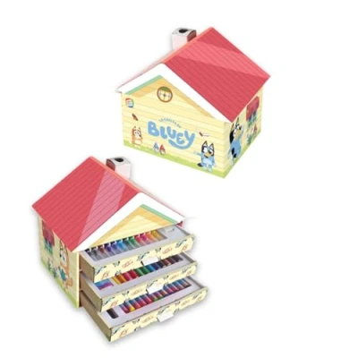 Imagen de Cefa Toys Casita de actividades creativas bluey, 40 piezas. Apto para niños a partir 3 años