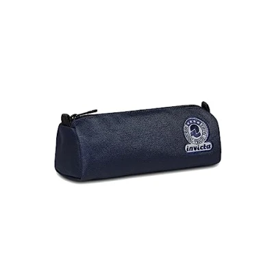 Imagen de Invicta Estuche Escolar retondo 1 Compartimiento Benin Solid Recycled, Azul Soporte para Bolígrafos Escolares Niños, Niñas y Adolescentes Portalápices