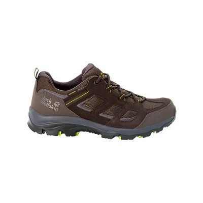 Imagen de Jack Wolfskin Vojo 3 Texapore Low M, Zapatillas Hombre, Marrón Oscuro/Lima, 42.5 EU