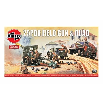 Imagen de Airfix 25pdr Feldgeschütz mit Morris Com. C8 Fat Ejército Model, Multicolor, 1: 76 Scale (Hornby Hobbies LTD A01305V)