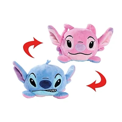 Imagen de Simba 6315870317 Disney Lilo y Stitch, Peluche Reversible, 8 cm, 2 Caras, Adecuado para niños a Partir de los Primeros Meses Vida