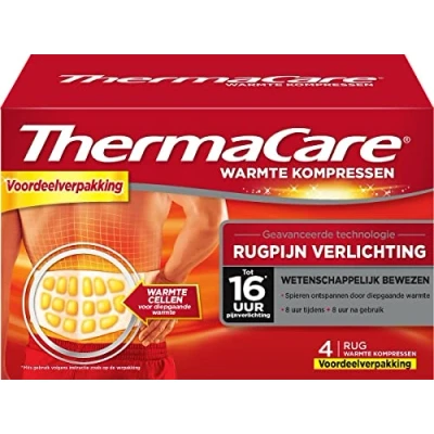 Imagen de Thermacare Rugpijn verlichting warmte kompres Voordeelverpakking 4 stuks. tot 16 uur