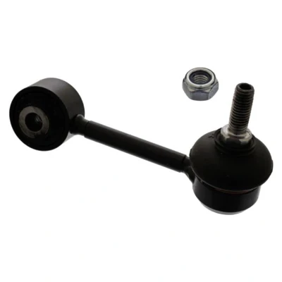 Imagen de febi BILSTEIN 30736 Bieleta de suspensión Eje trasero izquierda 105 M10 x 1,5 Plus con tuerca autofijadora Acero negro ROVER: 75, 75 Tourer