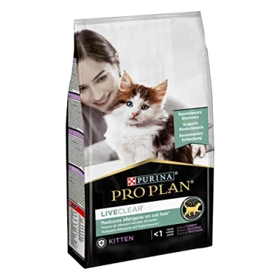 Imagen de Purina Pro Plan LiveClear Kitten Pienso de gato junior cachorro, rico en pavo Saco 1,4 kg