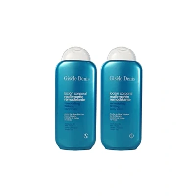 Imagen de GISÈLE DENIS Loción Corporal Reafirmante Remodelante, 2x400 ml, Crema de Cuerpo, con Aceite Algas Marinas y Complejo Vegetal, Mejora Elasticidad Tersura, Piel Firme Suave