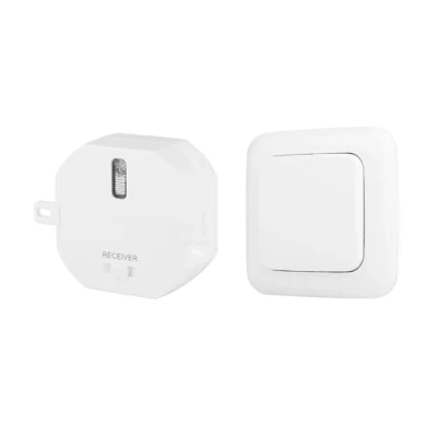 Imagen de Smartwares SH4 99564 Kit domótico Plug &amp; Connect Para iluminación inalámbrica de hasta 1000 W Módulo e interruptor montaje empotrado