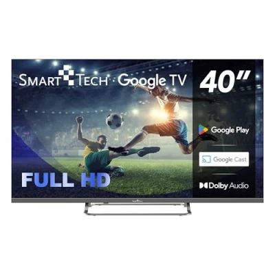 Imagen de Smart Tech TV Full HD 40&quot; (100 cm) 40FG01V, Google TV, HDMI, USB, HEVC, Dolby Audio, HDR 10, CHROMESCAST, Assistant (40&quot;)