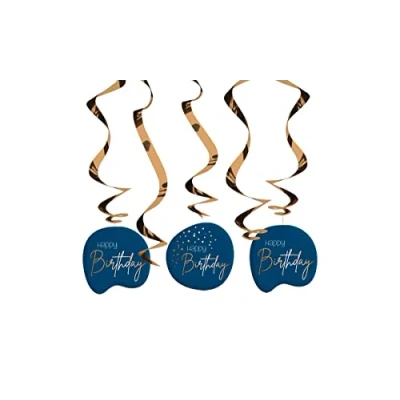 Imagen de Folat 66009 Perchas Elegant Verdadera azul 5 piezas, color nautical blue, happy birthday