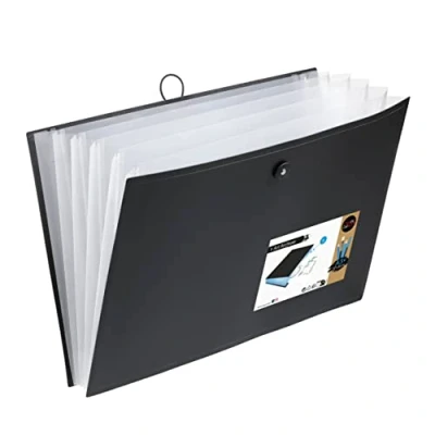 Imagen de VIQUEL Carpeta expandible A3 para dibujo o documentos Formato grande 6 posiciones Negro