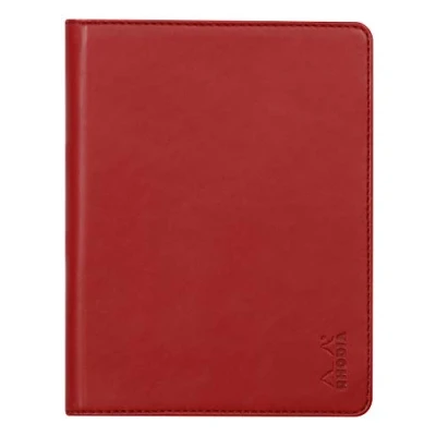 Imagen de RHODIA 213007C Libreta portadocumentos y Rhodiarama N 13 Coquelicot para bloc de notas o cuadernos formato A6 (10,5 x 14,8 cm) piel italiana Premium