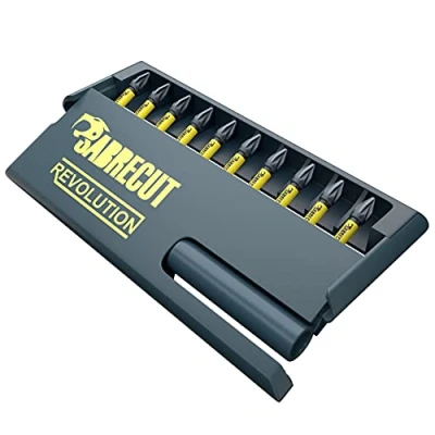 Imagen de 11 piezas SabreCut SCRKB11PZ2 Professional Magnetic 32mm PZ2 Pozi Pozidriv Impact Bits y 60mm Bit Holder en caja de almacenamiento Compatible con Dewalt Milwaukee Makita Bosch otros