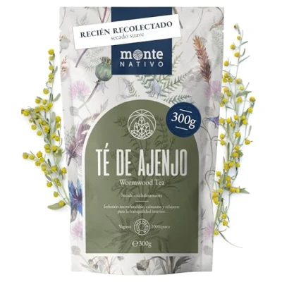 Imagen de té de Ajenjo Monte Nativo (300 g) 100% puro y natural, sin aditivos como hierbas o regalo aromático frutas Caliente helado